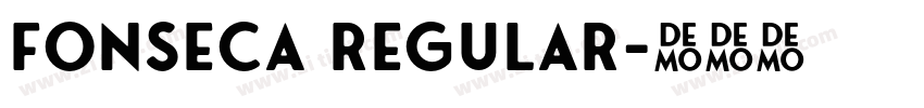 Fonseca Regular字体转换